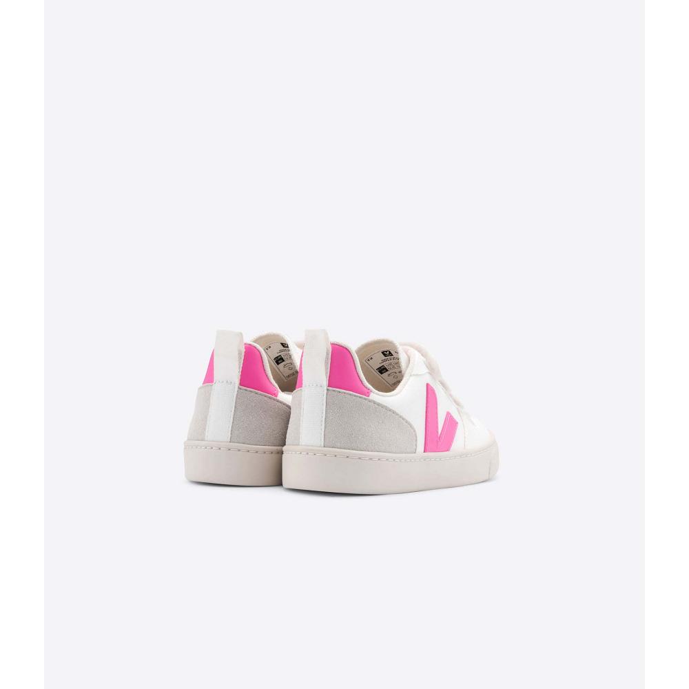 Veja V-10 CWL Schoenen Kinderen White/Pink | NL 786UZG